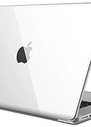 Чехол crystal case для macbook air 13.6 дюймов m2 a2681 прозрачный силиконовый для защиты и сохранения устройства