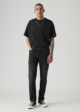 Чоловічі джинси levi’s 511 slim fit 045113096 — темний денім, приталений крій, посадка нижче талії, стрейч. оригінал.