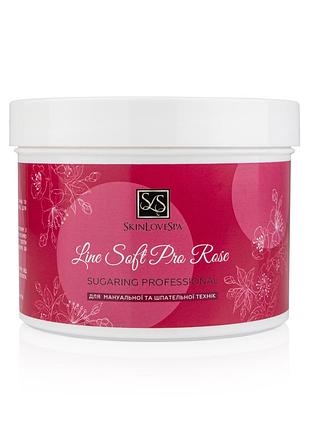 Сахарная паста для депиляции soft pro rose 600 гр