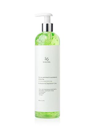 Гель до депиляции и шугаринга с экстрактом белого чая и алое вера тм skinlovespa 500 мл