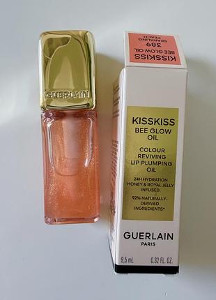 Олія-блиск guerlain kisskiss bee glow lip oil 389 sparkling peach