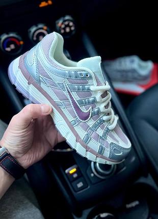 Nike p-6000 бежевий+бордо
