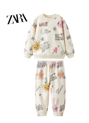 Костюм zara утепленный оригинал р.80