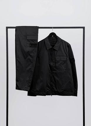 Чоловічий костюм stone island чорного кольору