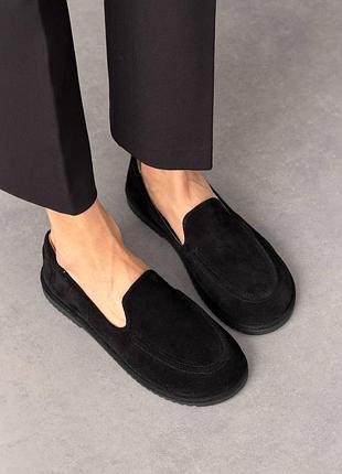Базовые лоферы barefoot TM️ nikart
цвет: черный, натуральная замша