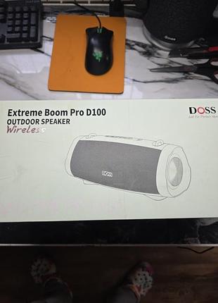 Вулична bluetooth-колонка doss extreme boom pro d100