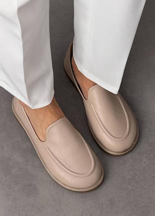 Базовые лоферы barefoot TM️ nikart
цвет: бежевый | латте, натуральная кожа