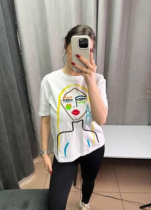 Футболка жіноча біла від zara зара