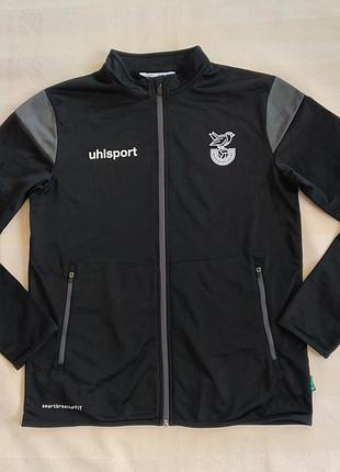 Зипка uhlsport s на флисе, черная, теплая, состояние новой