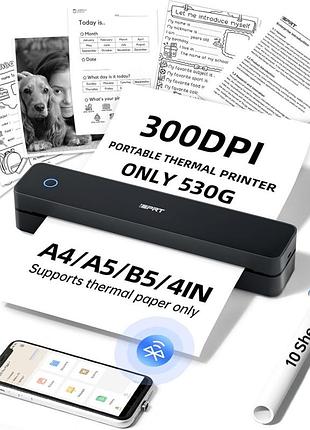 Ортативний термопринтер idprt mt610 pro, чорний