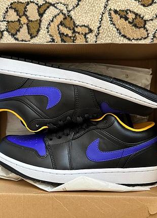 Кросівки чоловічі nike air jordan 1 low black 553558-075, розмір 43, довжина стільки 27,5