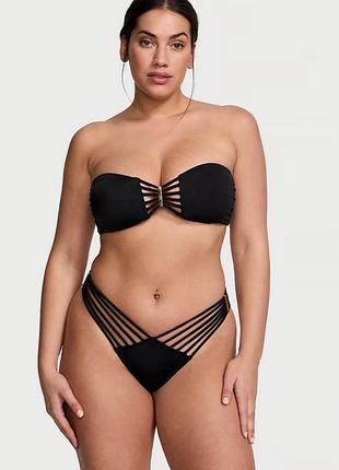 Купальник роздільний жіночий чорний victoria’s secret оригінал