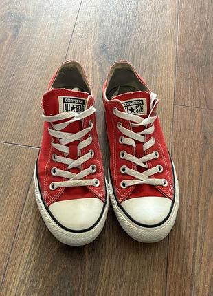Кеди converse червоні