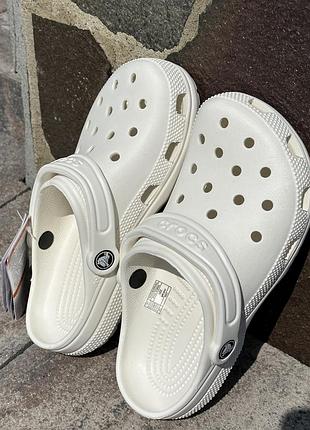 Жіночі crocs classic clog крокси сабо, топ продаж сrocs clog в молочному кольорі