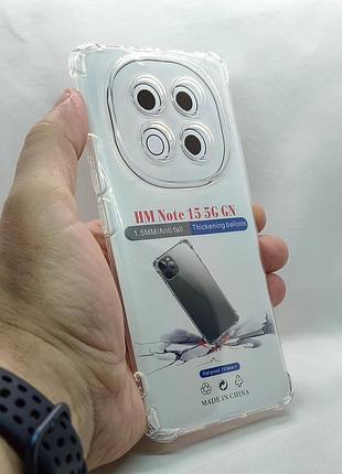 Прозрачный силиконовый чехол, бампер для&nbsp;xiaomi redmi note 15&nbsp;4g/5g&nbsp;/ poco m8 5g / усиленные углы