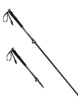 Трекинговая палка телескопическая naturehike (cnk2550ds010) 120см - алюминий - зеленый