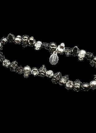 Браслет александр маккуин skull beads bracelet люкс качество