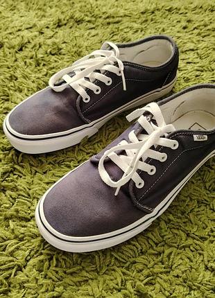 Vans off the wall navy blue men's 9.5 authentic sneakers shoes new!