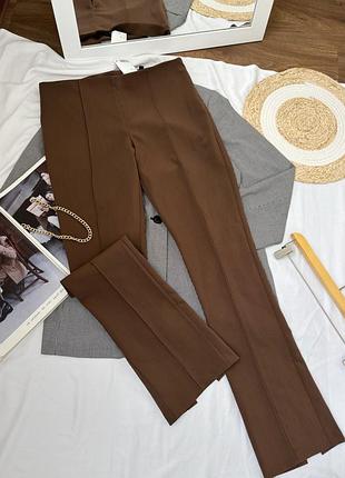 Новые коричневые брюки h&amp;m