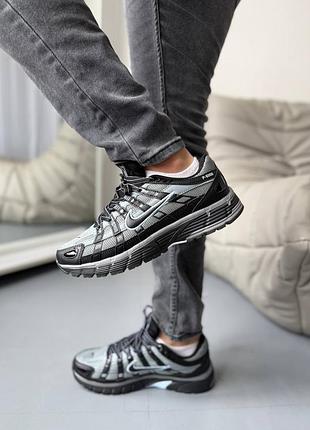 Nike p-6000 grey black кроссовки 8