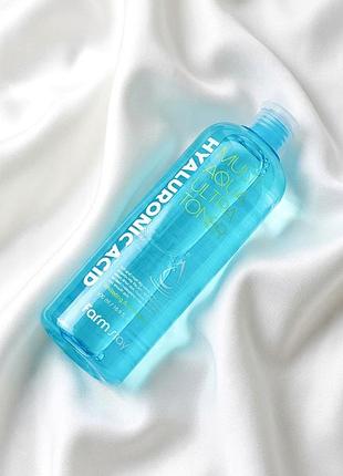 Зволожуючий тонер farmstay hyaluronic acid multi aqua ultra toner, 500 мл