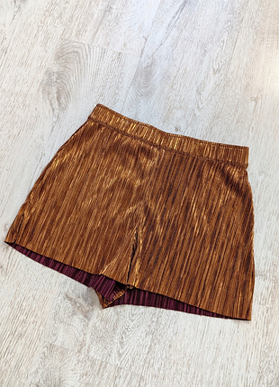 Шорты женские металлик бронзовые h&amp;m
