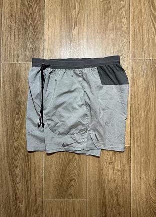 Nike dri-fit спортивні шорти сірі розмір s
