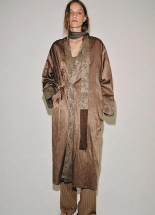 Жакардовое кимоно с шарфом zw collection