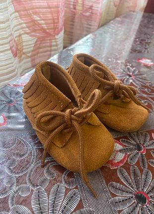 Замшевые пинетки baby gap 11,5 см потолка