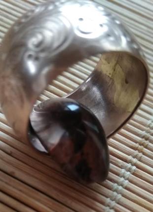 Редкий темный сердечник полудорогоценных камней для кольца1 фото