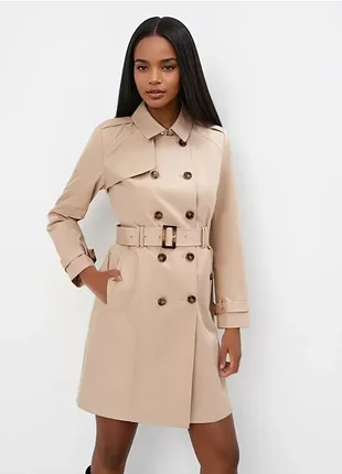 Бавовняний тренч від massimo dutti/ xs/