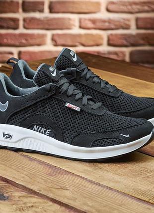 Мужские кроссовки из натуральной кожи и сетки under armour