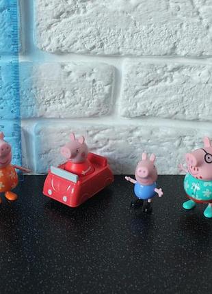 Свинка пеппа peppa pig оригінал. лот фігурок.