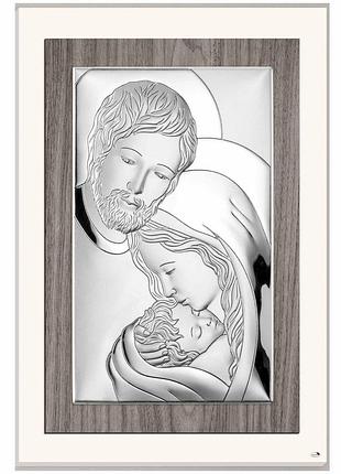 Икона серебряная святая семья 25x45см l240 6