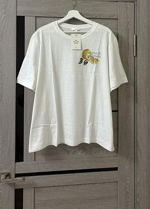Котонова футболка h&m ххл великого розміру батал