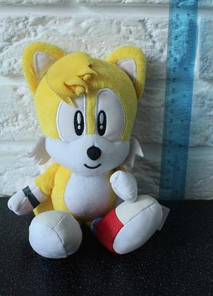 Мягкая игрушка tails (тейлз) из серии видеоигр "sonic the hedgehog" соник. оригинал.