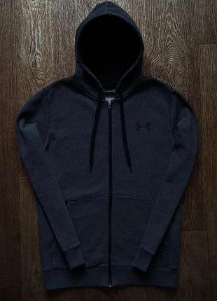 Серое мужское спортивное худи under armour размер s-m
