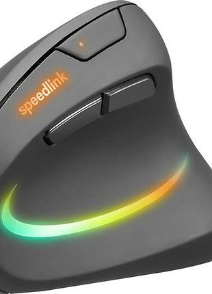 Миша speedlink piavo pro rgb wireless чорна ергономічна бездротова оптична перезаряджувальна з led та usb-приймачем