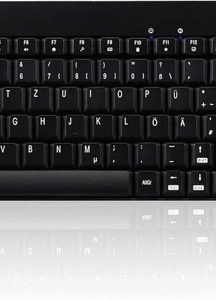 Набір клавіатура та миша perixx periduo-712/804 чорний бездротовий 2.4ghz qwertz nano-ресивер 1000 dpi міні