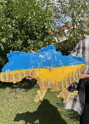 Годинник мапа україни, годинник карта україни
