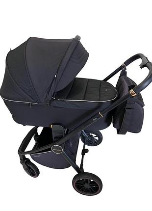Коляска carello epica 2в1 в чорному кольорі