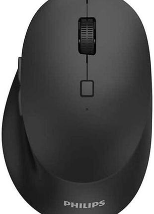 Бездротова миша philips spk7607 - до 3200 dpi, 2,4 ггц + bluetooth 3.0/5.0, низький рівень шуму, 7 кнопок, чорна