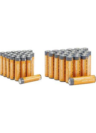 Amazon basics pack з 44 лужних батарей великої ємності aa та aaa value pack 22 aa та 22 батарейок aaa 1,5 в 10 років зберігання