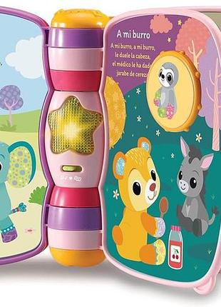 Vtech 3480-166787 80-166787 first songs, інтерактивна книга для малюків + 6 місяців, рожевий, único