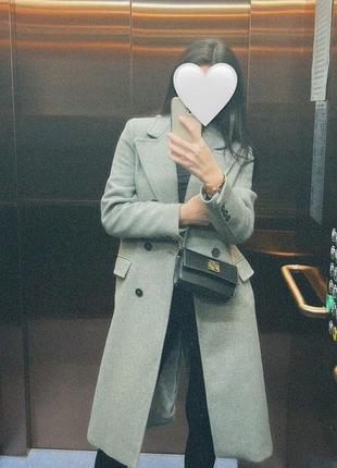 Zara пальто 50% вовна нове