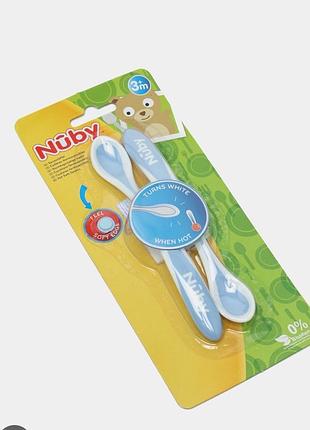 Набор термоложек для кормления nuby.