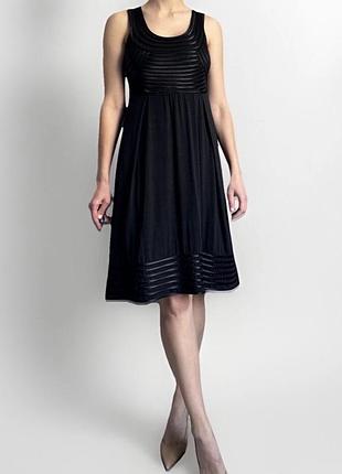 Sportmax code чорна сукня в розмірі м, ліоцел та котон, асиметричний низ, висока талія
