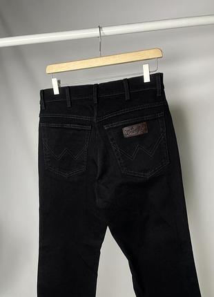 Wrangler (размер 32) черные винтажные джинсы брюки брюки деним прямые levis 501 511 wrangler 550 514 g star edwin evisu 505 502