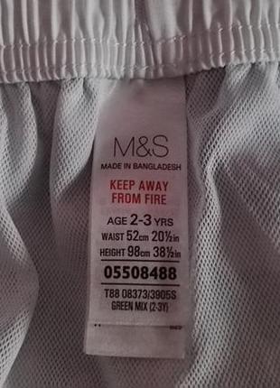 Шорты летние зеленые для мальчика 2-3года,рост 98см от m&s4 фото