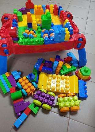 Столик mega bloks, конструктор mega bloks 3
